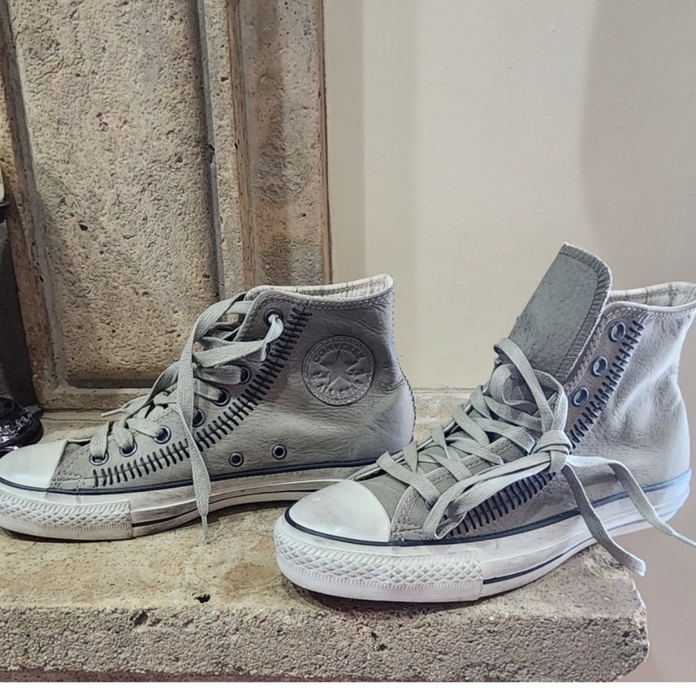 NWT John Varvatos x Chuck Taylor Artisan Stitch High 'Drill M/6.5 W/8.5 - Picture 2 of 4